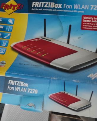 modem router Fritz Box 7270 Adsl2/2 +telefono voip