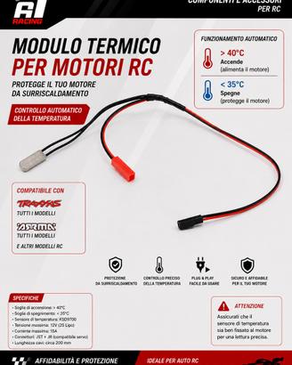 Modulo termico ventola motore RC Arrma Traxxas