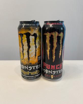 Lattine rare Monster Energy vuote da collezione