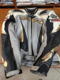 tuta motociclista in pelle Spidi
