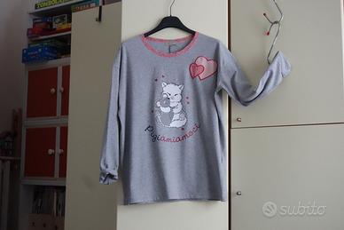 Maglia cotone. Gatto e topo: pigiamoci!  (Nuovo)