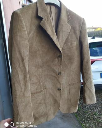 giacca donna in velluto beige 