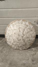 LAMPADARIO PLAFONIERA 50CM IN VETRO LAVORATO 