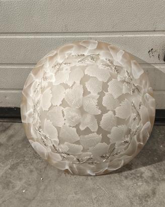 LAMPADARIO PLAFONIERA 50CM IN VETRO LAVORATO 