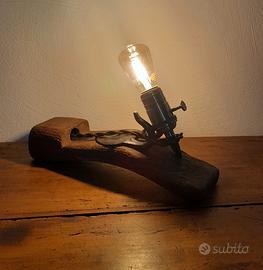 lampada rustica da tavolo 