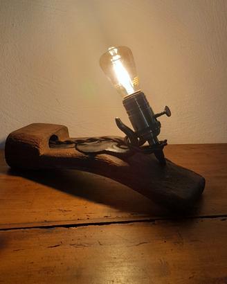 lampada rustica da tavolo 