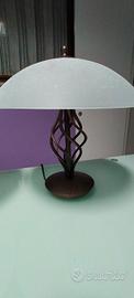 3 LAMPADE IN FERRO COLOR RUGGINE 