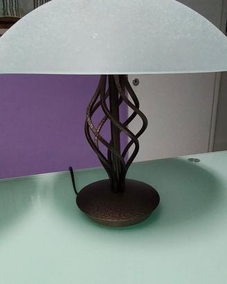 3 LAMPADE IN FERRO COLOR RUGGINE 