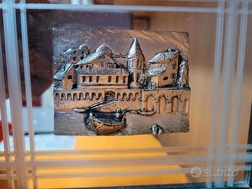 Quadro con rilievo in argento
