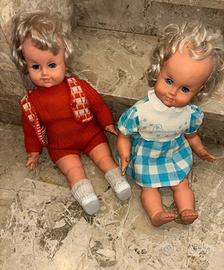 Bambole Angelino e Patatina Sebino vintage