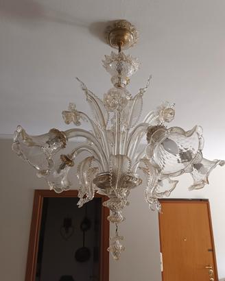 Lampadario vetro di Murano 