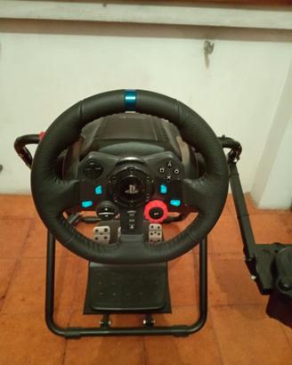 volante ps4 Logitech+ cambio Logitech+postazione g