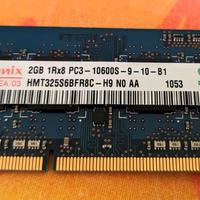 Slot 2G BRAM - Hynix Korea 03 1Rx8 PC3 10600S