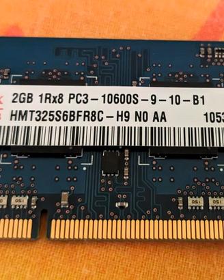 Slot 2GB RAM - Hynix Korea 03 1Rx8 PC3 10600S