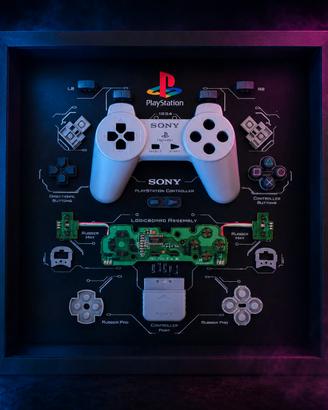 Controller PlayStation 1 original – Quadro Museale