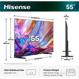 Tv hisense 4k 55”