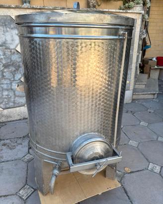 Cisterna vino acciaio inox 500 litri