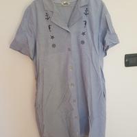 Vestito da donna lungo celeste