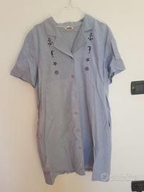 Vestito da donna lungo celeste