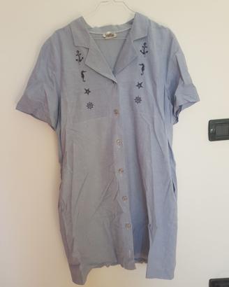 Vestito da donna lungo celeste