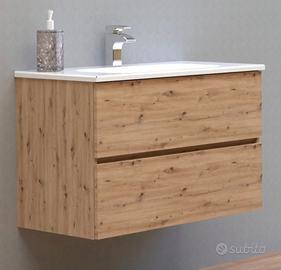Mobile lavabo con 2 cassetti