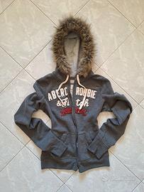 Felpa Vintage Abercrombie & Fitch con pelliccia