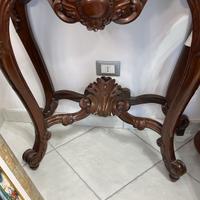 Consol Luigi Filippo in mogano da 90cm