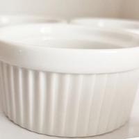 5x Pirottini in ceramica bianca (Ramekins)