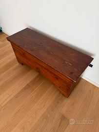 Cassapanca legno , arte povera primi 900