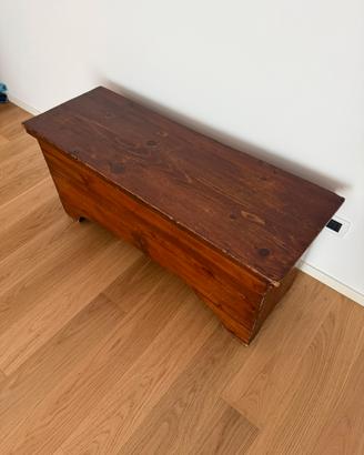 Cassapanca legno , arte povera primi 900