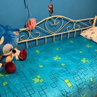 letto ferro battuto panna
