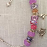 Bracciale in acciaio stile Pandora