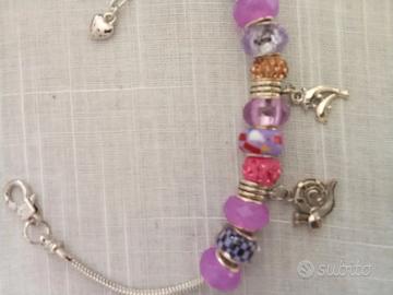 Bracciale in acciaio stile Pandora