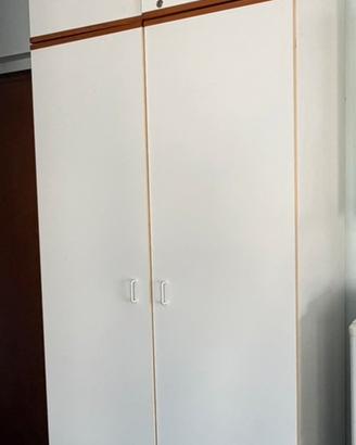 Armadio bianco 2 ante + vano superione