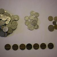 Monete lire da 5,10,20,50,100 e gettoni telefonici