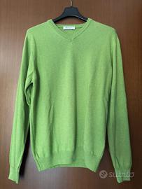 Maglione Marenza verde TAGLIA M cashmere e seta