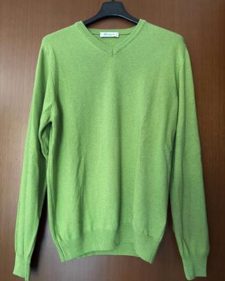 Maglione Marenza verde TAGLIA M cashmere e seta