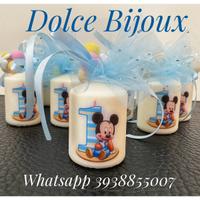 Bomboniere candele personalizzate battesimo