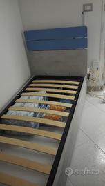letto singolo a cassettone