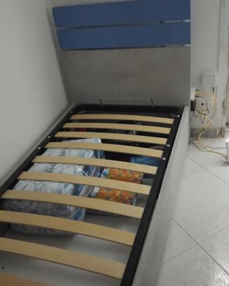 letto singolo a cassettone