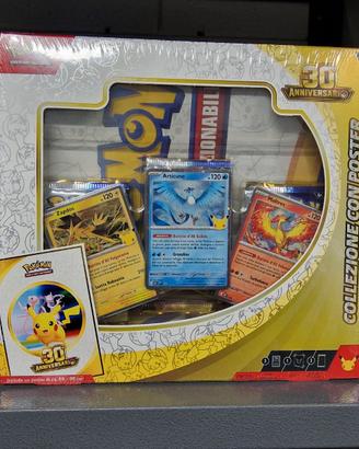Pokémon 30° Anniversario Articuno, Zapdos, Moltres
