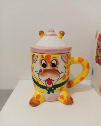 Tazza Giraffa con coperchio