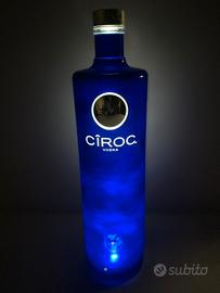 VODKA CIROC MAGNUM LUMINOUS BLU BOTTIGLIA VUOTA 