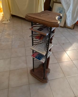 Porta CD legno e metallo