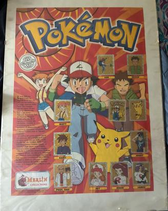 Pokemon Poster Sticker Completo 1999-2000
