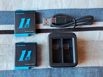 Caricabatteria GoPro + 2 batterie