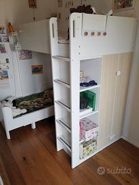 Letto a soppalco IKEA SMÅSTAD con scrivania