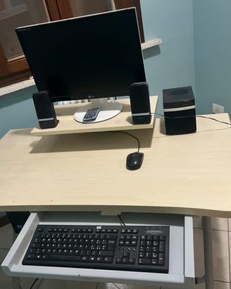 Scrivania + schermo Lg