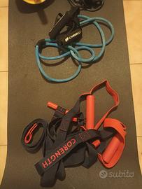 Kit fitness  casa/parco TRX + pesi + elastici