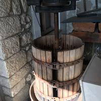 torchio per vino e pigiadiraspatrice manuale